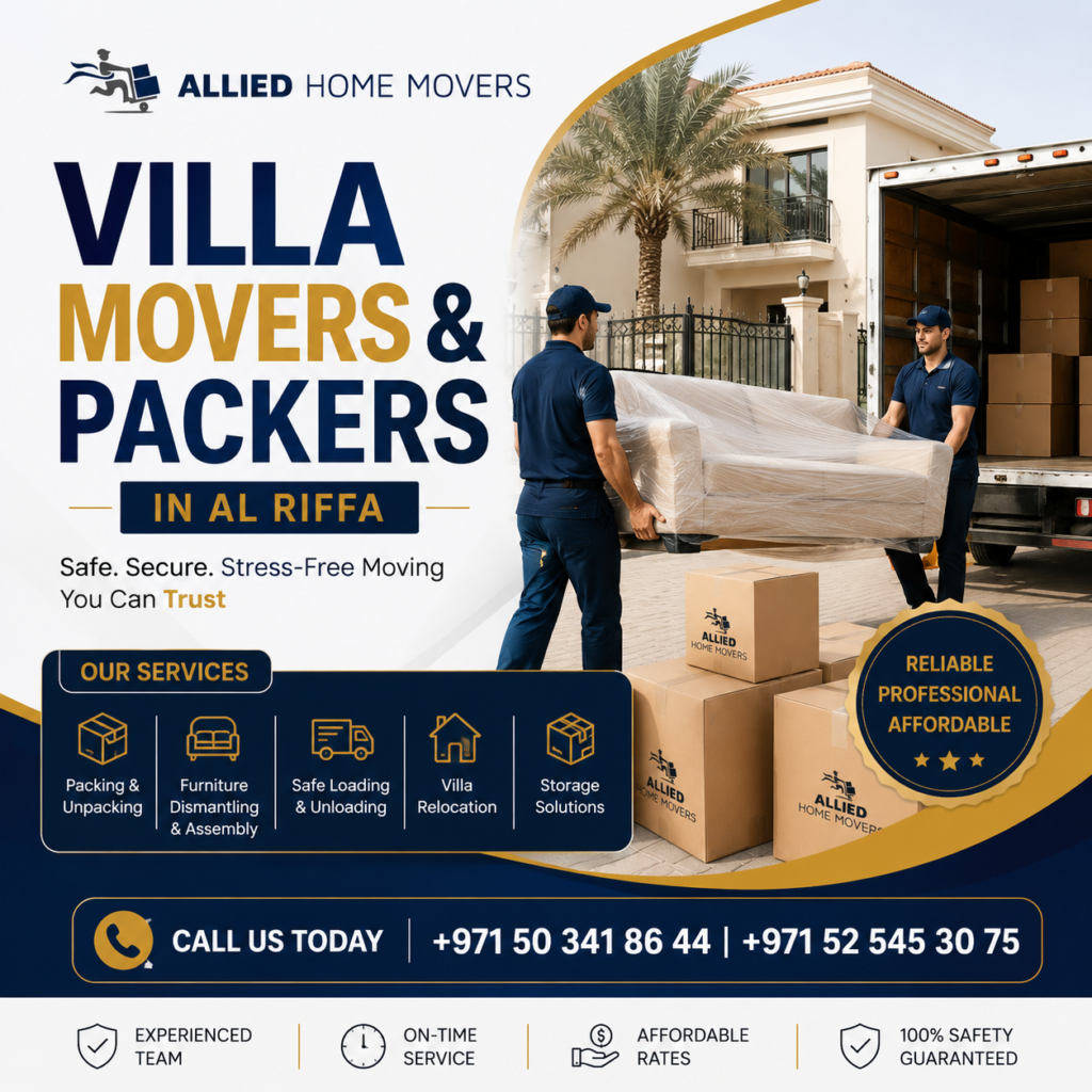 Villa movers and packers in Al Riffa