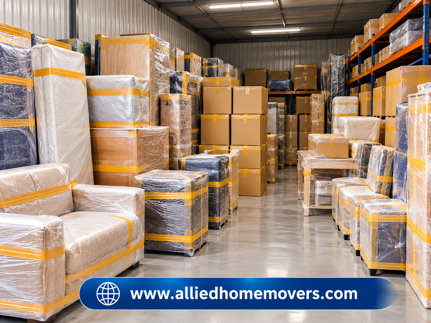 Organized Warehouse Storage Showcase